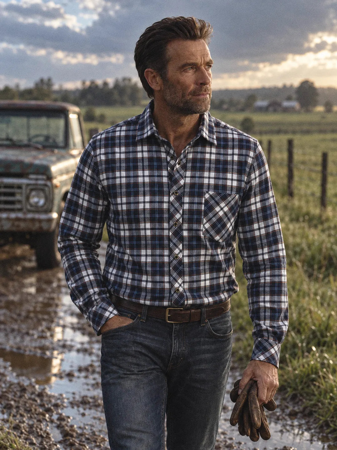 Brushed Plaid Flannel Shirt Westbrook