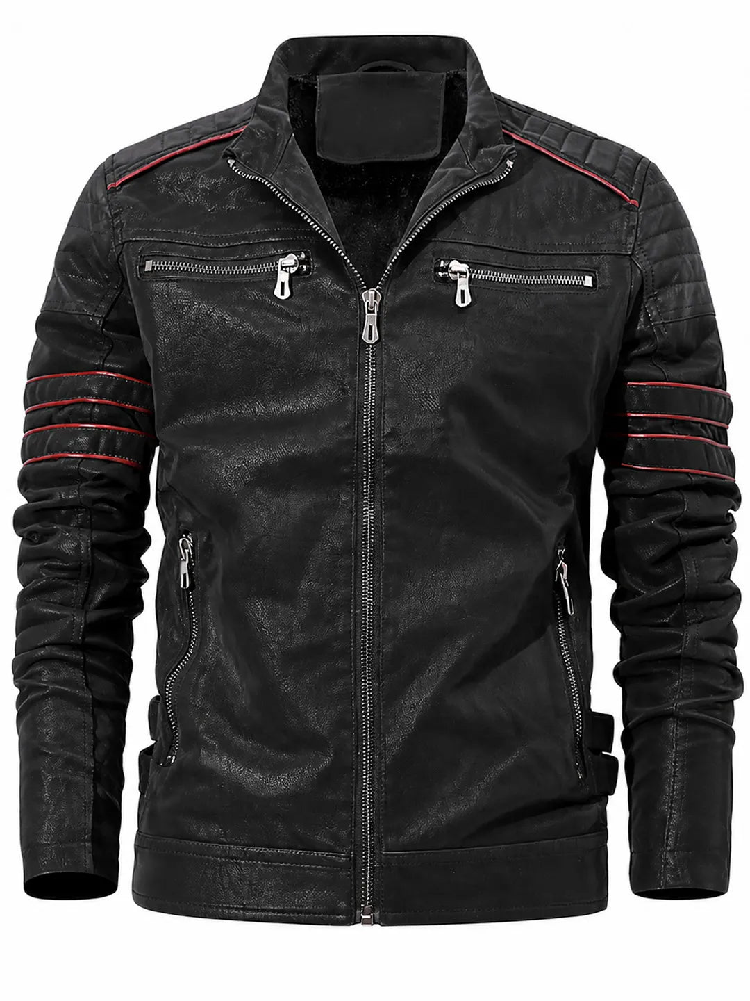 Fleece-Lined Biker Jacket Redford
