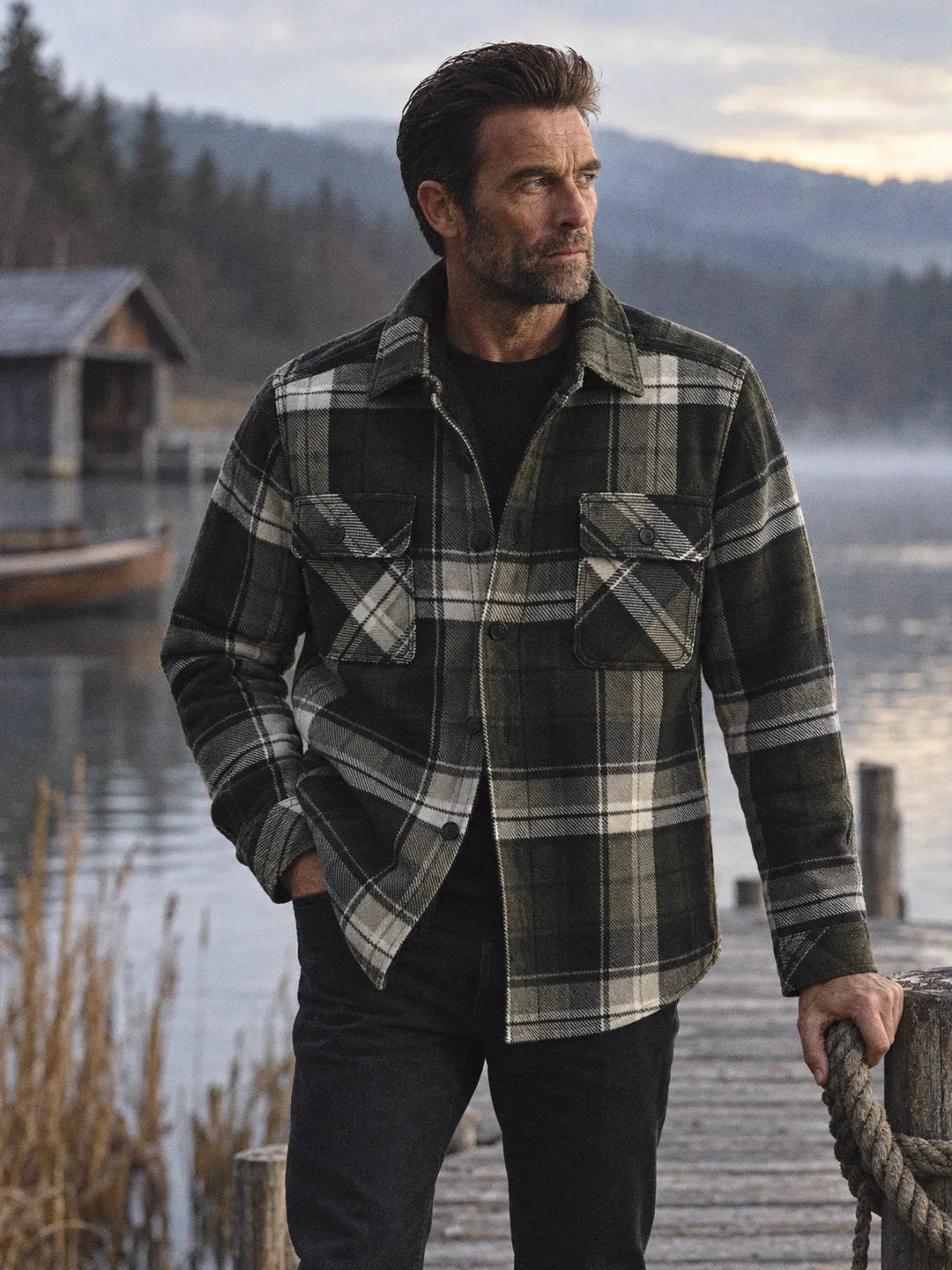 Insulated Plaid Shirt Jacket Pembroke