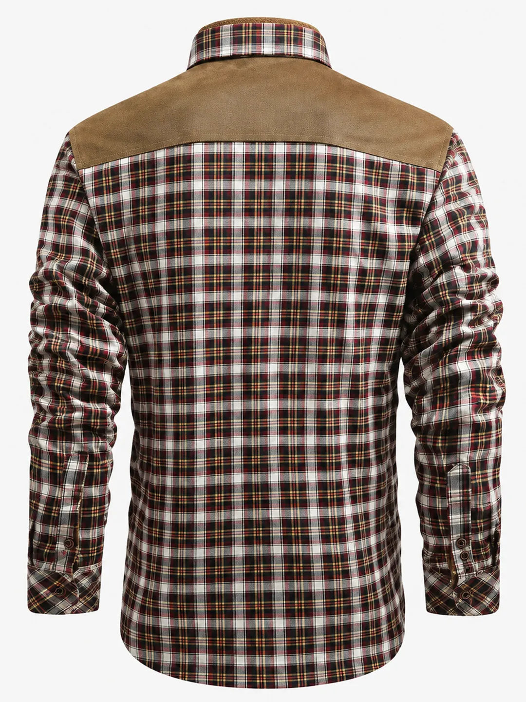 Sherpa-Lined Plaid Overshirt Oakmere