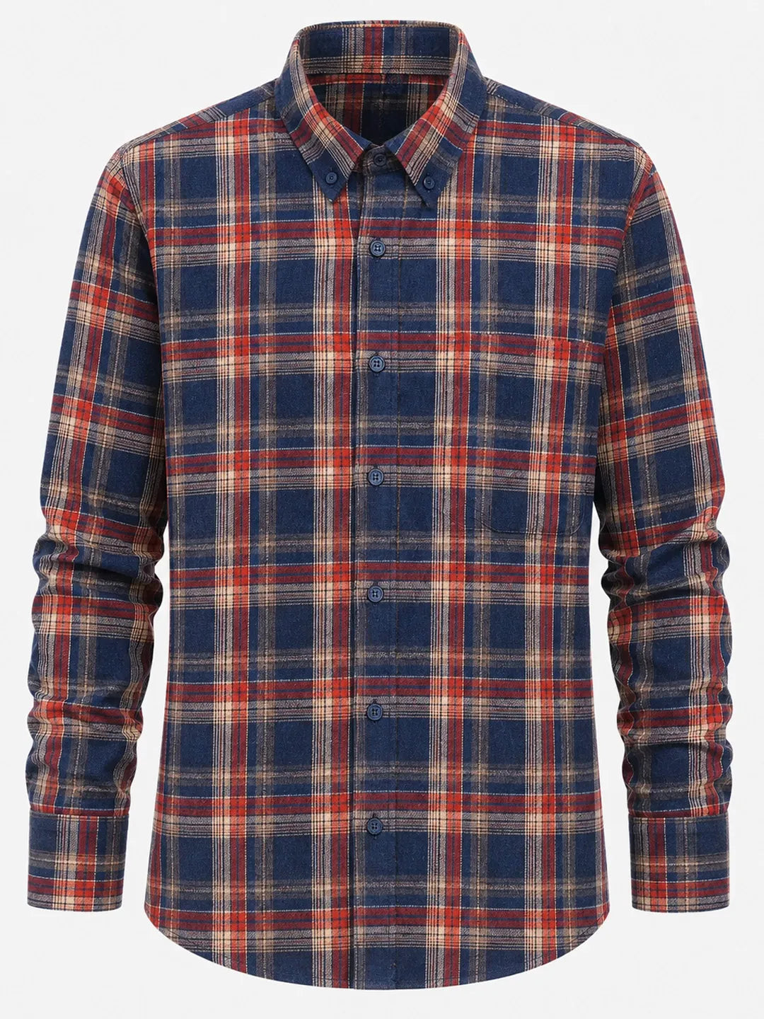 100% Cotton Plaid Flannel Shirt Calder