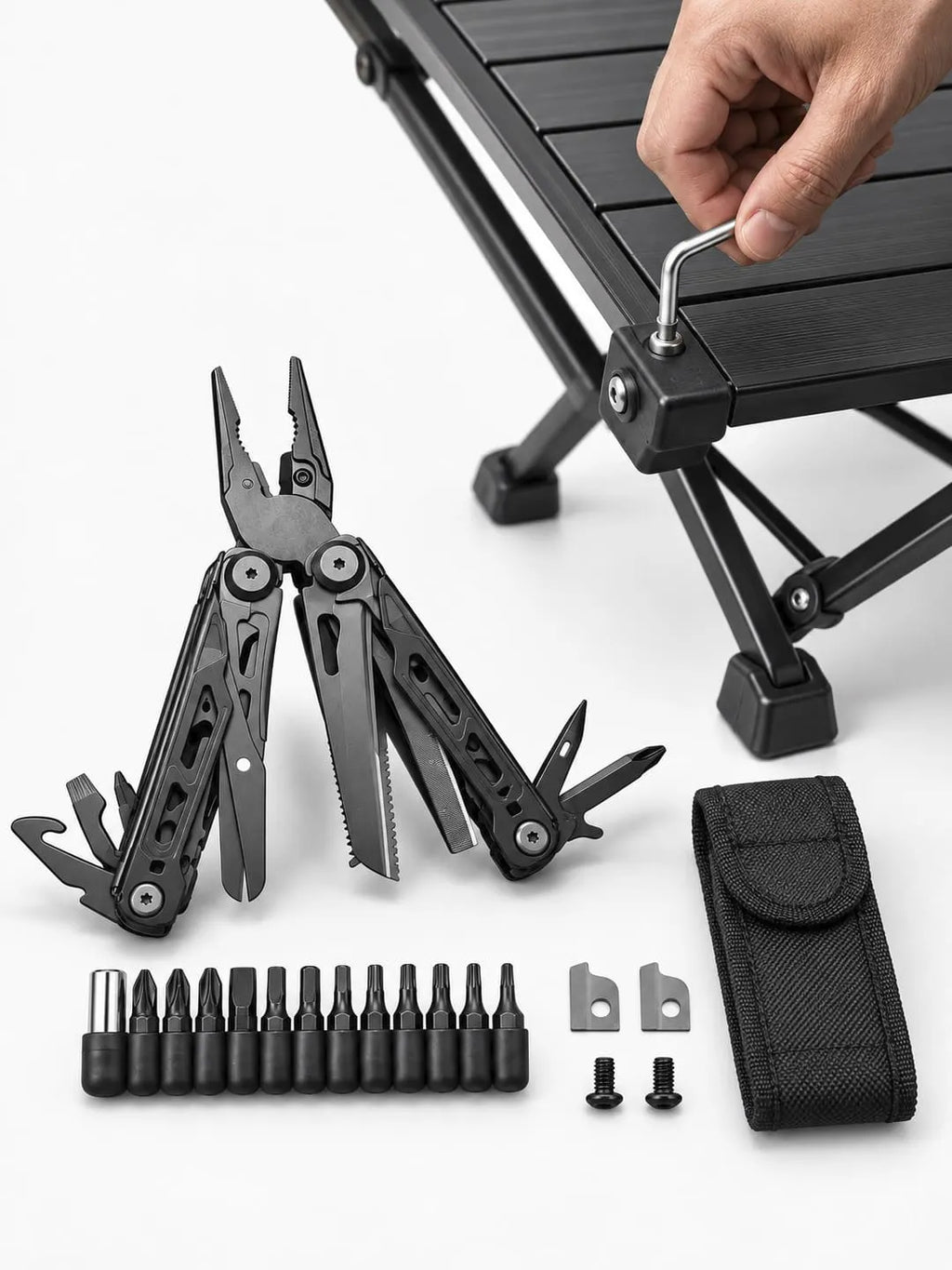 16-in-1 Camping Multi-Tool with Scissors