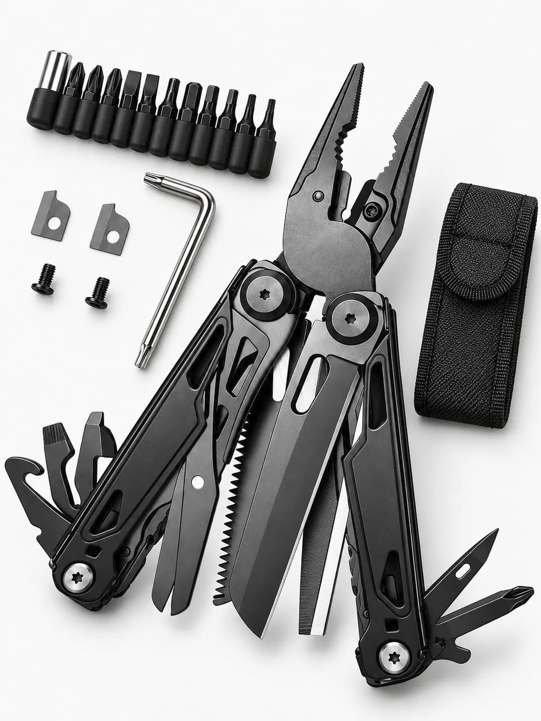16-in-1 Camping Multi-Tool with Scissors