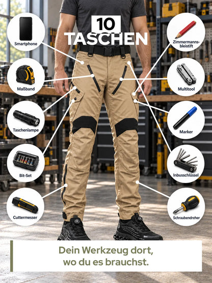 Carver 10-Pocket Work Trousers with Belt