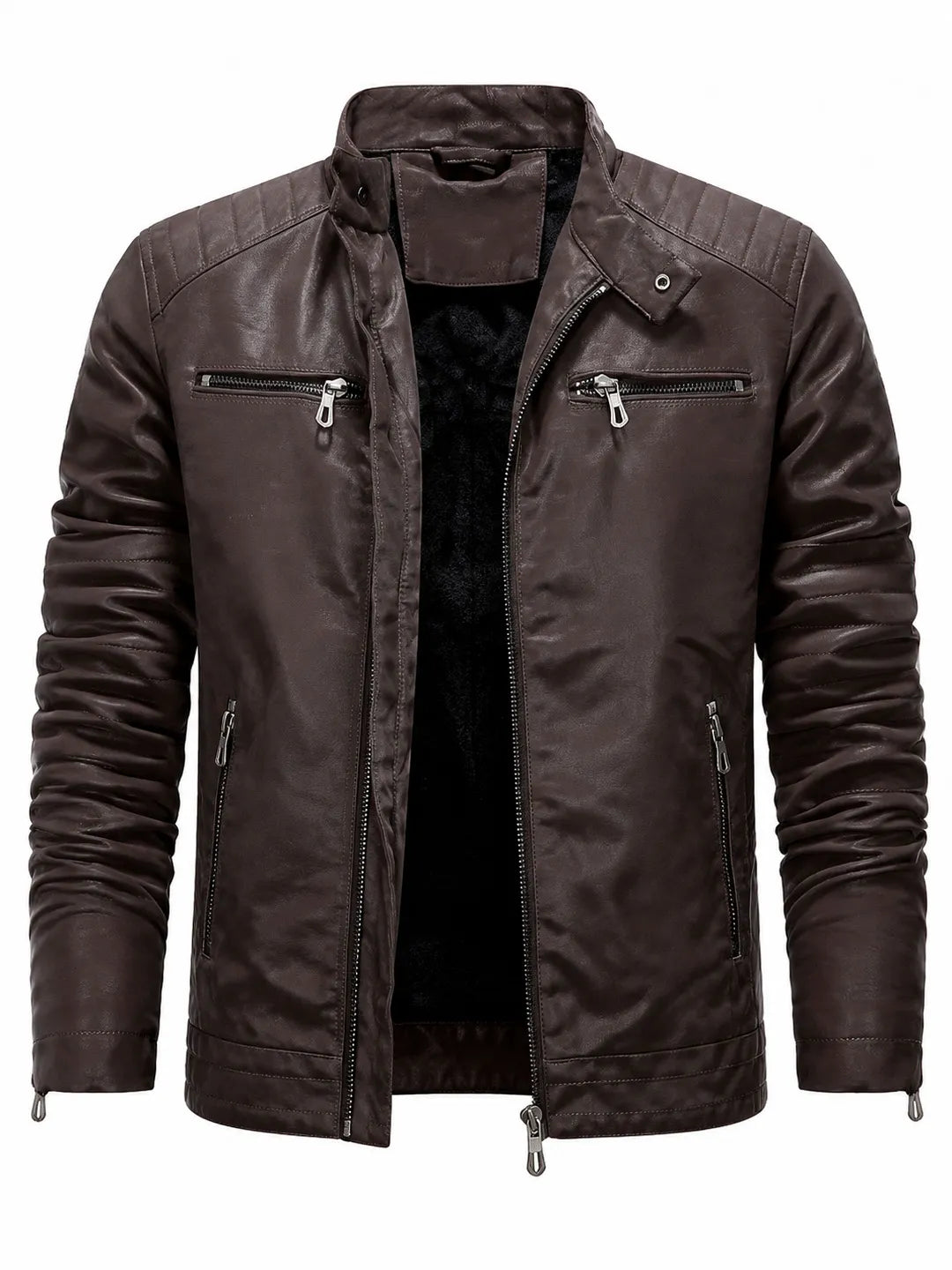 Fleece-Lined Biker Jacket Redford
