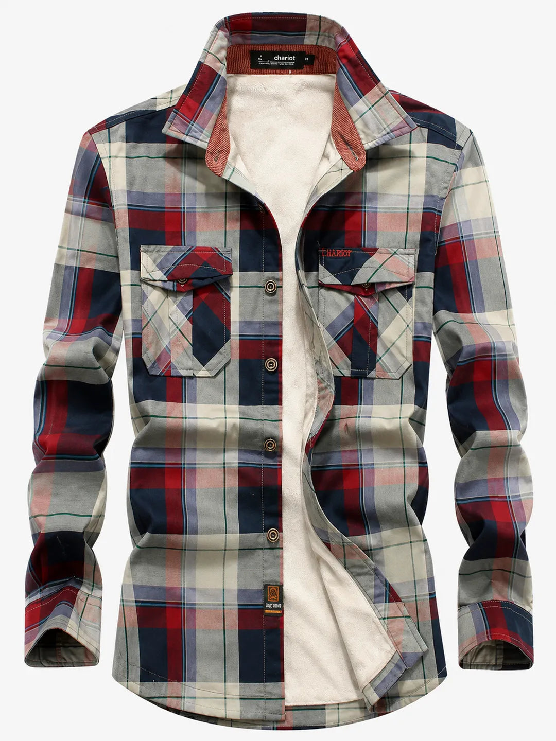 Fleece-Lined Plaid Overshirt Wexford