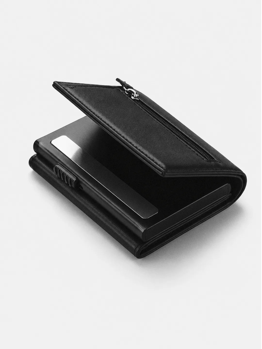 Leather Pop-Up RFID Wallet Bromley Black