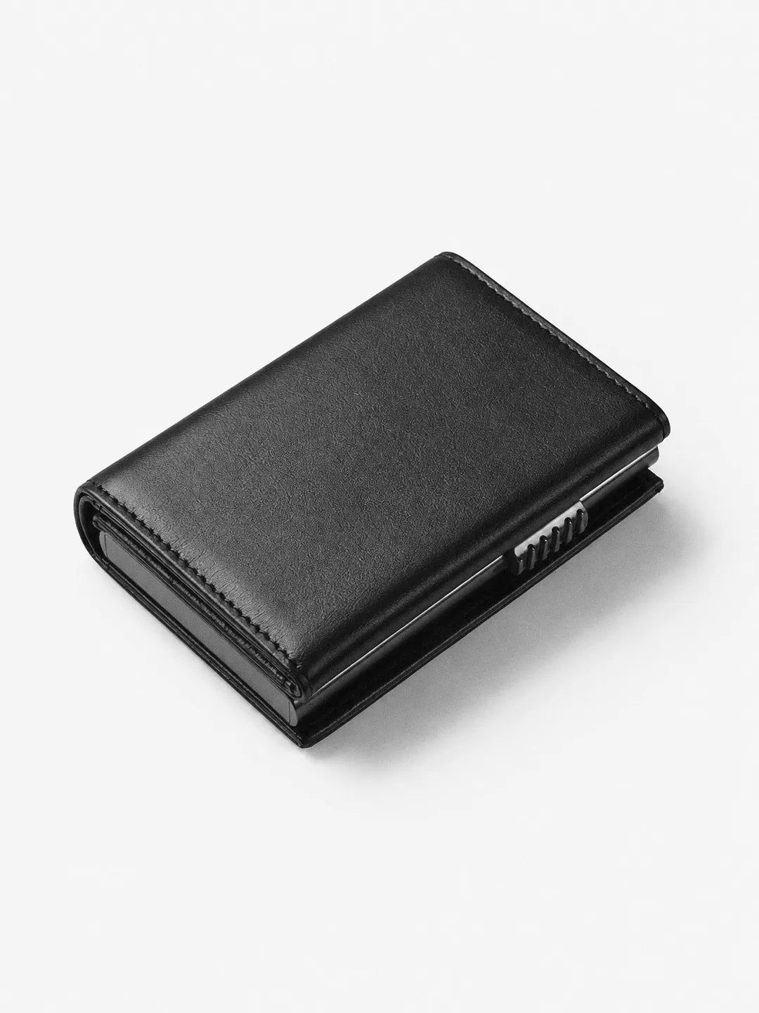Leather Pop-Up RFID Wallet Bromley Black