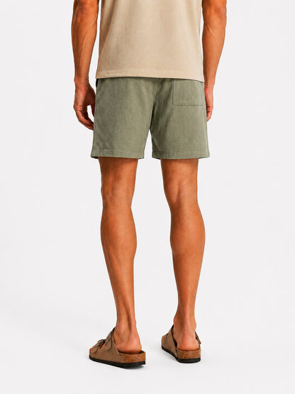 Linen Drawstring Shorts Harbor Sage Green