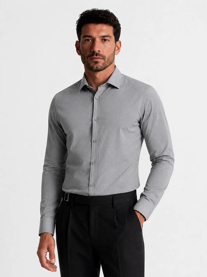 Oxford Long Sleeve Shirt Mercer Light Grey