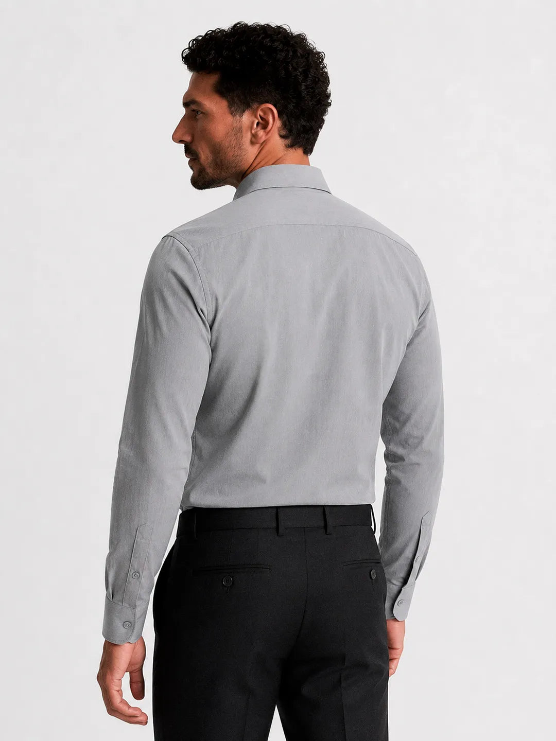 Oxford Long Sleeve Shirt Mercer Light Grey
