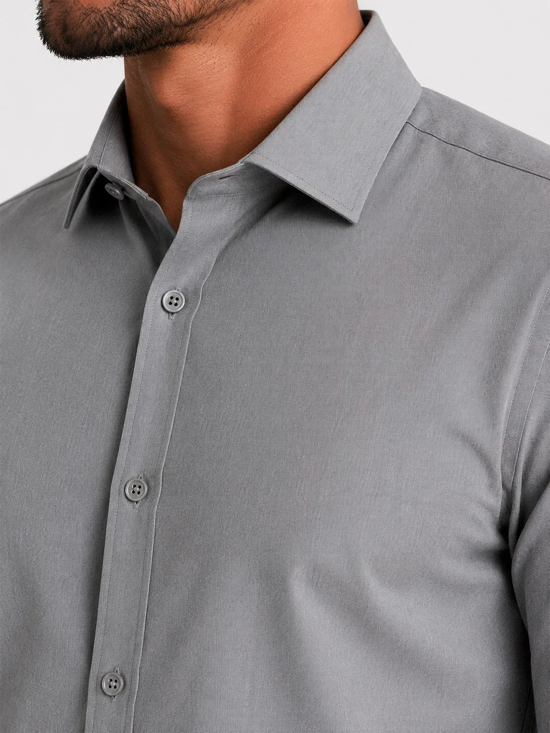 Oxford Long Sleeve Shirt Mercer Light Grey
