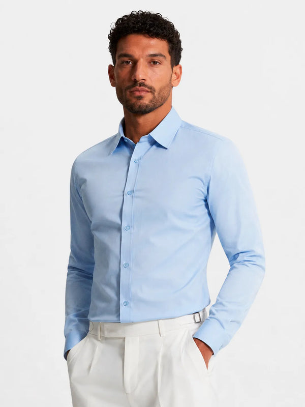 Oxford Long Sleeve Shirt Mercer Oxford Blue
