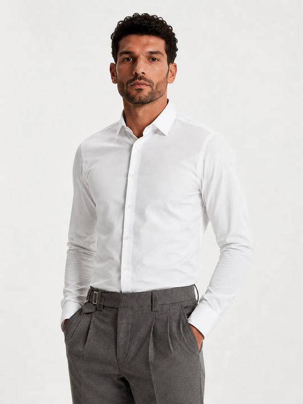 Oxford Long Sleeve Shirt Mercer White