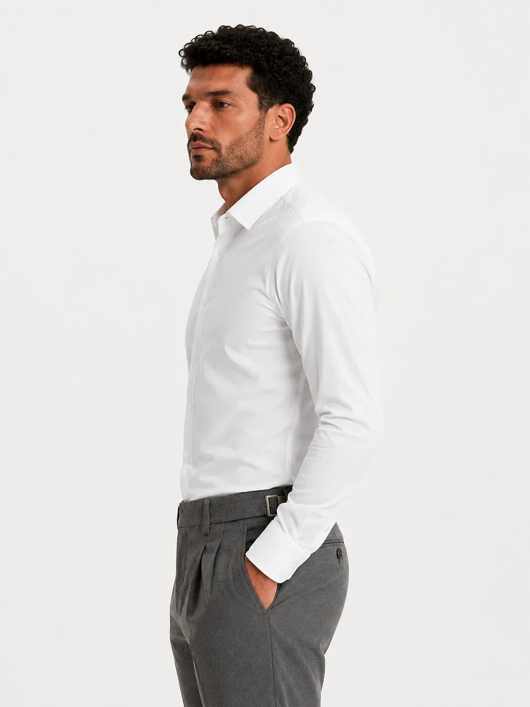 Oxford Long Sleeve Shirt Mercer White