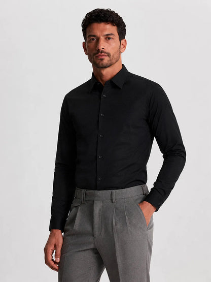 Oxford Long Sleeve Shirt Mercer Black