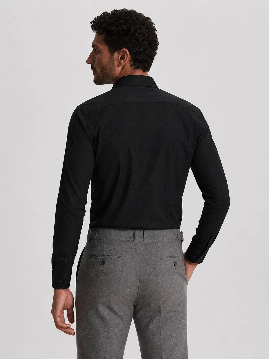 Oxford Long Sleeve Shirt Mercer Black