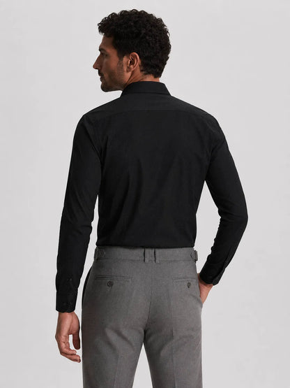 Oxford Long Sleeve Shirt Mercer Black